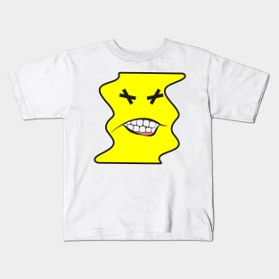 crazy drunk emoticon Kids T-Shirt